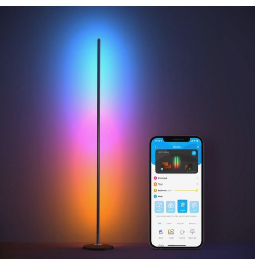 Energy-Efficient RGBICW Smart Corner Floor Lamp [Energy Class F] for Illuminating Corners